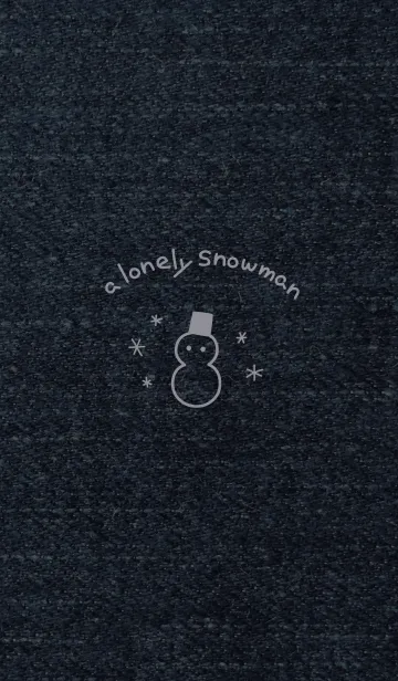 [LINE着せ替え] ひとりぼっちの雪だるま〜デニムの画像1