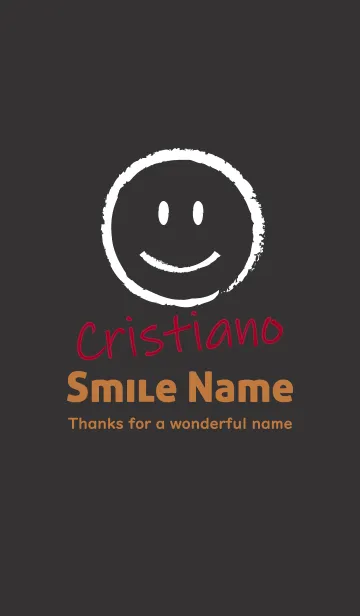 [LINE着せ替え] Smile Name Cristianoの画像1