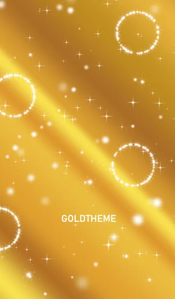 [LINE着せ替え] 金。ゴールドの着せ替え。キラキラ。の画像1