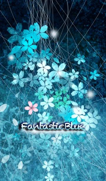 [LINE着せ替え] Fantastic Blue 碧の桜吹雪の画像1