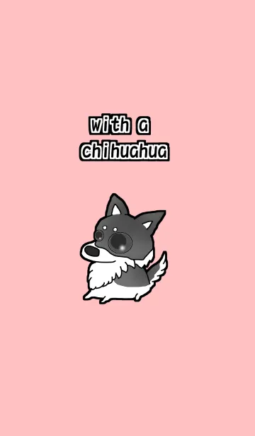 [LINE着せ替え] チワワと一緒にの画像1