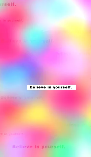 [LINE着せ替え] Believe in yourself/Colorfulの画像1