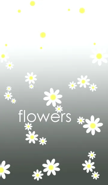 [LINE着せ替え] 白と黄のお花の着せかえの画像1