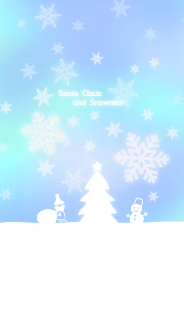 [LINE着せ替え] サンタさんといろいろ雪だるまの画像1