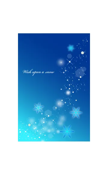 [LINE着せ替え] 冬空に願いを〜夢を叶えるラッキースノー〜の画像1
