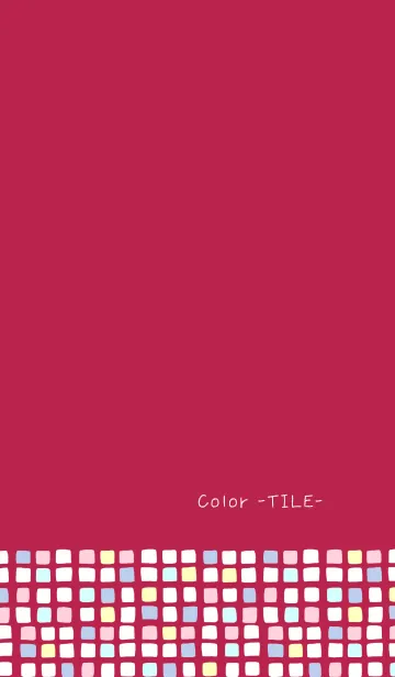 [LINE着せ替え] Color -TILE- 64の画像1