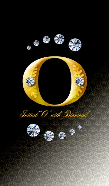 [LINE着せ替え] Initial"O" with DIAMONDの画像1