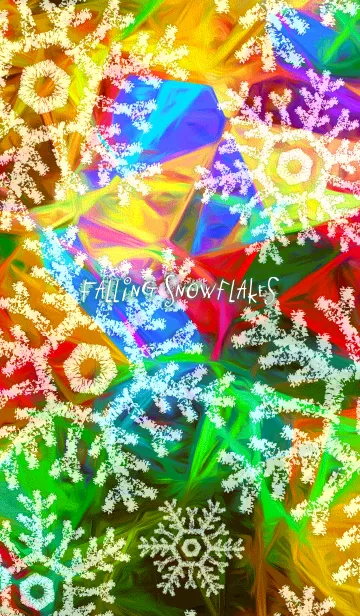 [LINE着せ替え] Falling Snowflakes 03の画像1