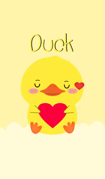 [LINE着せ替え] Simple Lovely Duck (jp)の画像1