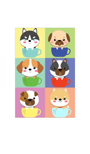 Dog In a Cup Theme (jp)の着せ替えメイン画像