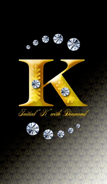 [LINE着せ替え] Initial"K" with DIAMONDの画像1
