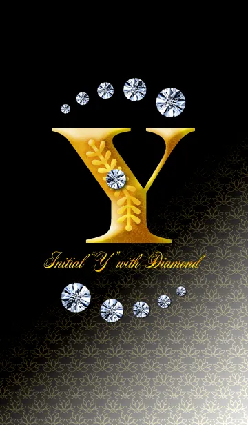 [LINE着せ替え] Initial"Y" with DIAMONDの画像1