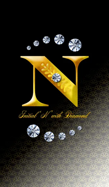 [LINE着せ替え] Initial"N" with DIAMONDの画像1