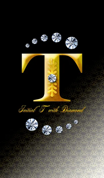 [LINE着せ替え] Initial"T" with DIAMONDの画像1