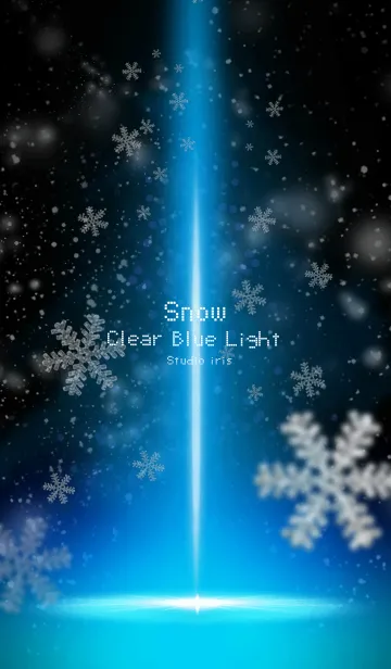 [LINE着せ替え] Snow Clear Blue Light ＠冬特集の画像1