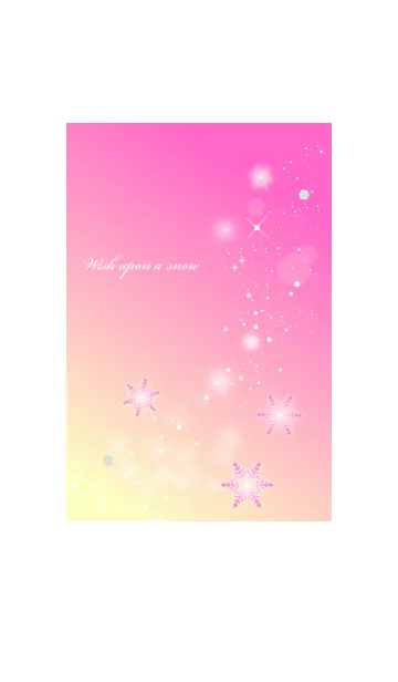 [LINE着せ替え] 冬空に願いを〜ピンク〜の画像1
