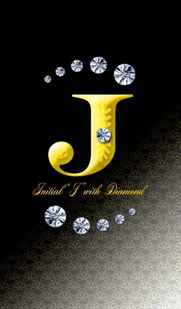 [LINE着せ替え] Initial"J" with DIAMONDの画像1