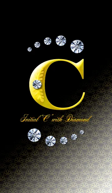 [LINE着せ替え] Initial"C" with DIAMONDの画像1