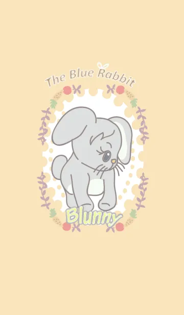 [LINE着せ替え] 青いウサギ。の画像1