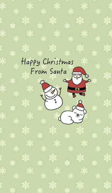 [LINE着せ替え] Happy Christmas From Santaの画像1
