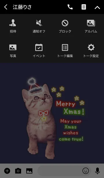 [LINE着せ替え] Pretty Christmas Cats ☆3 ＠冬特集の画像4