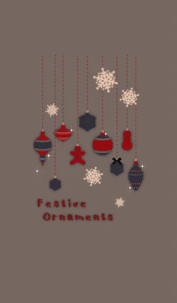 [LINE着せ替え] オーナメント + キャメルの画像1