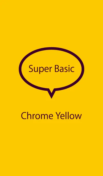 [LINE着せ替え] Super Basic Chrome Yellowの画像1