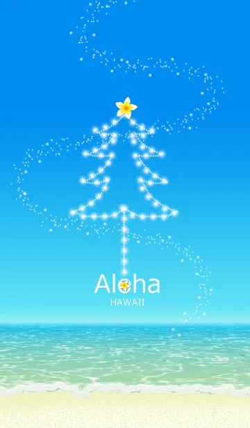 [LINE着せ替え] *アロハな海クリスマスの画像1