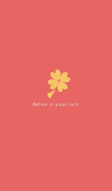 [LINE着せ替え] Believe in your luck - Sunny Orangeの画像1