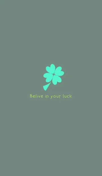 [LINE着せ替え] Believe in your luck - Dusty Mintの画像1