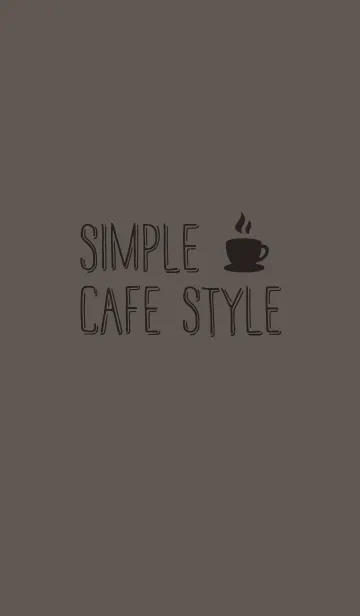 [LINE着せ替え] SIMPLE CAFE STYLE[グレージュ]の画像1