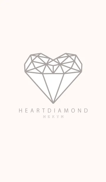 [LINE着せ替え] HEART DIAMOND -Natural Beige-の画像1