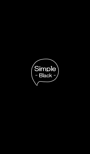[LINE着せ替え] Simple - Black -の画像1