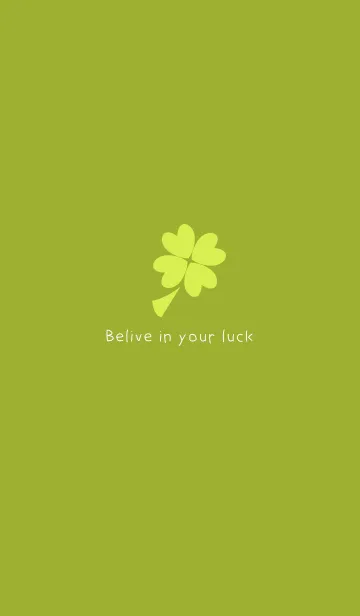 [LINE着せ替え] Believe in your luck - Spring Greenの画像1