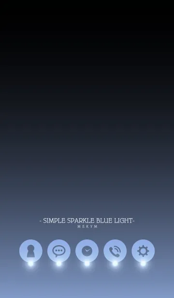 [LINE着せ替え] - SIMPLE SPARKLE BLUE LIGHT -の画像1