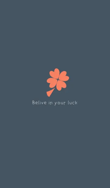[LINE着せ替え] Believe in your luck - Lava Rock Greyの画像1