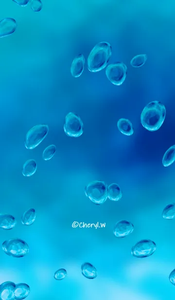 [LINE着せ替え] Crystal Aqua-underwaterの画像1