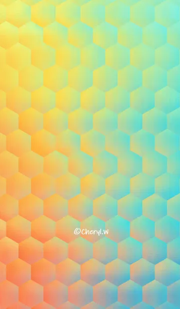 [LINE着せ替え] Mild color - Poly Hexagonの画像1