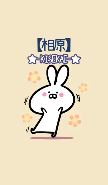 【相原】の大人かわいいウサギのLINE着せ替え
