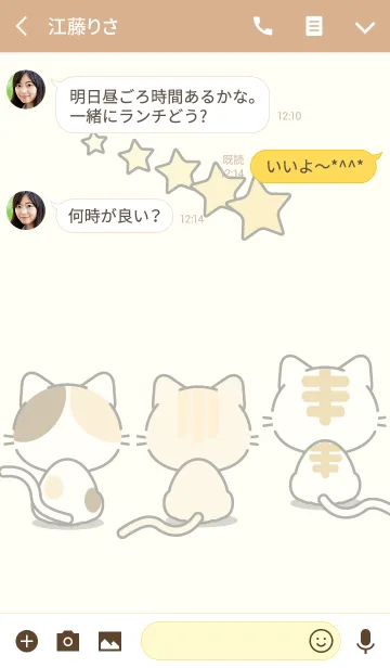 [LINE着せ替え] 299（にくきゅう）- 星に願いを -の画像3