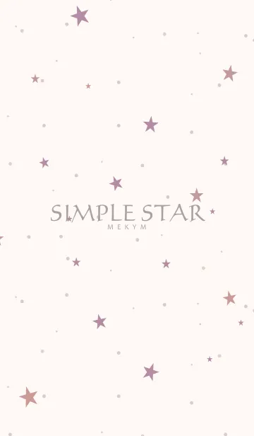 [LINE着せ替え] SIMPLE STAR -NATURAL DUSKY PINK-の画像1