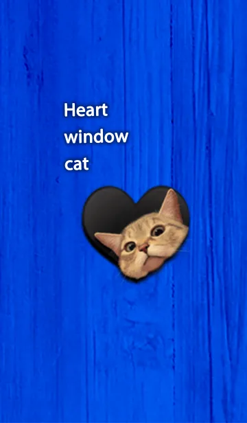 [LINE着せ替え] Heart window catの画像1