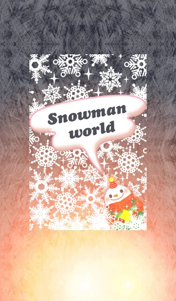 [LINE着せ替え] 雪だるまの世界の画像1