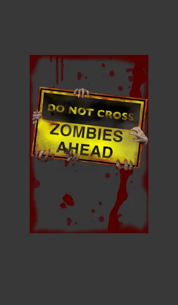 [LINE着せ替え] DO NOT CROSS-Zombies Ahead-の画像1