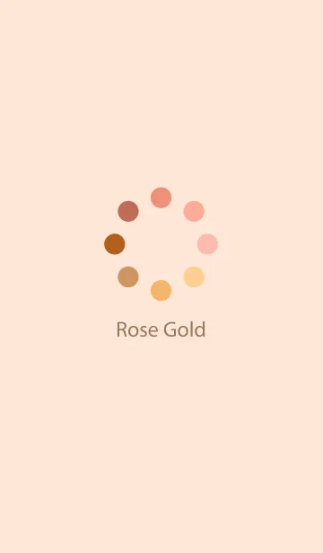 [LINE着せ替え] The Circle - Rose Goldの画像1