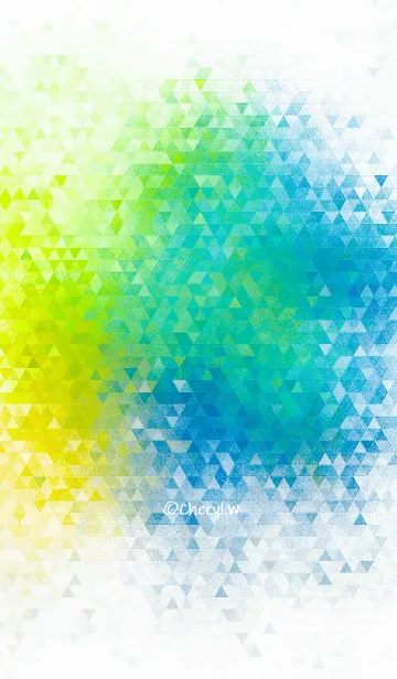 [LINE着せ替え] watercolor-triangle mosaicの画像1