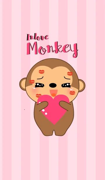 [LINE着せ替え] In love Monkey Theme (jp)の画像1