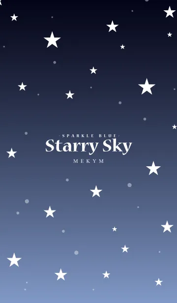 [LINE着せ替え] - Starry Sky Sparkle Blue -の画像1
