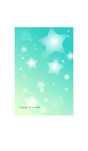 [LINE着せ替え] 星に願う greenの画像1