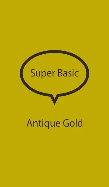 [LINE着せ替え] Super Basic Antique Goldの画像1